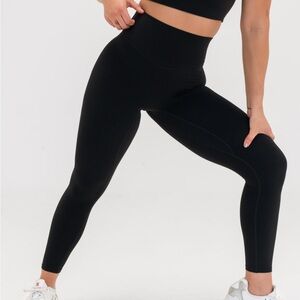 High-Waisted Black Leggings